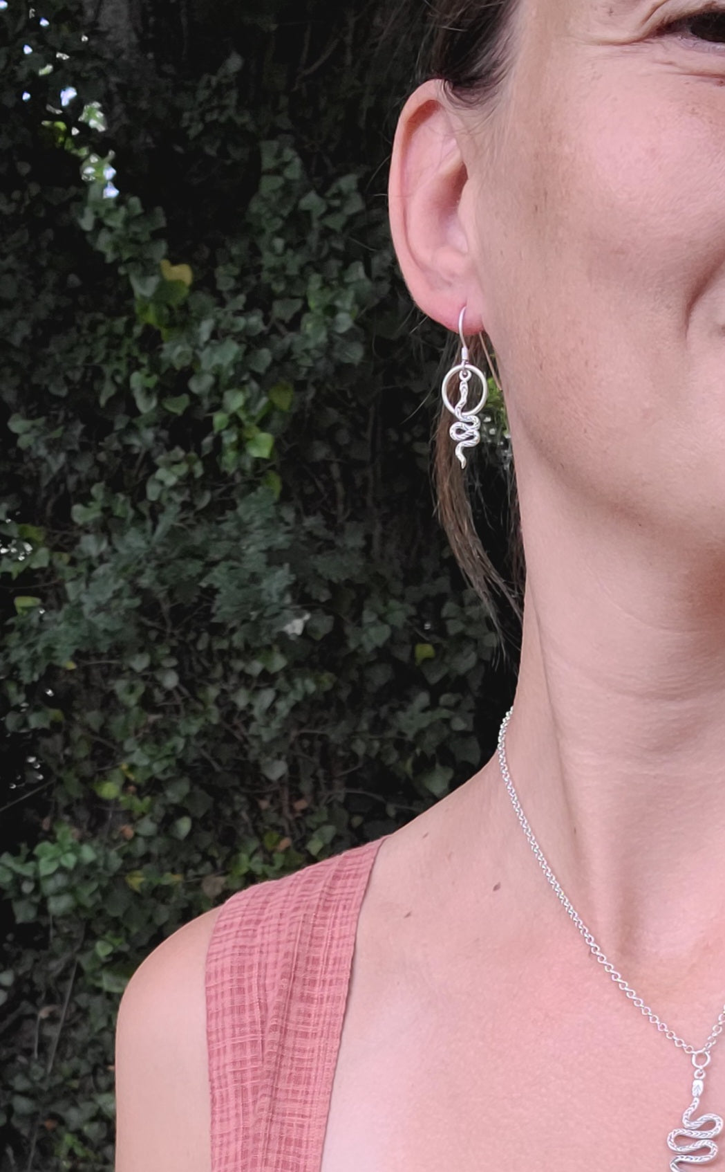 Boucles d'oreilles Asymétriques Serpent