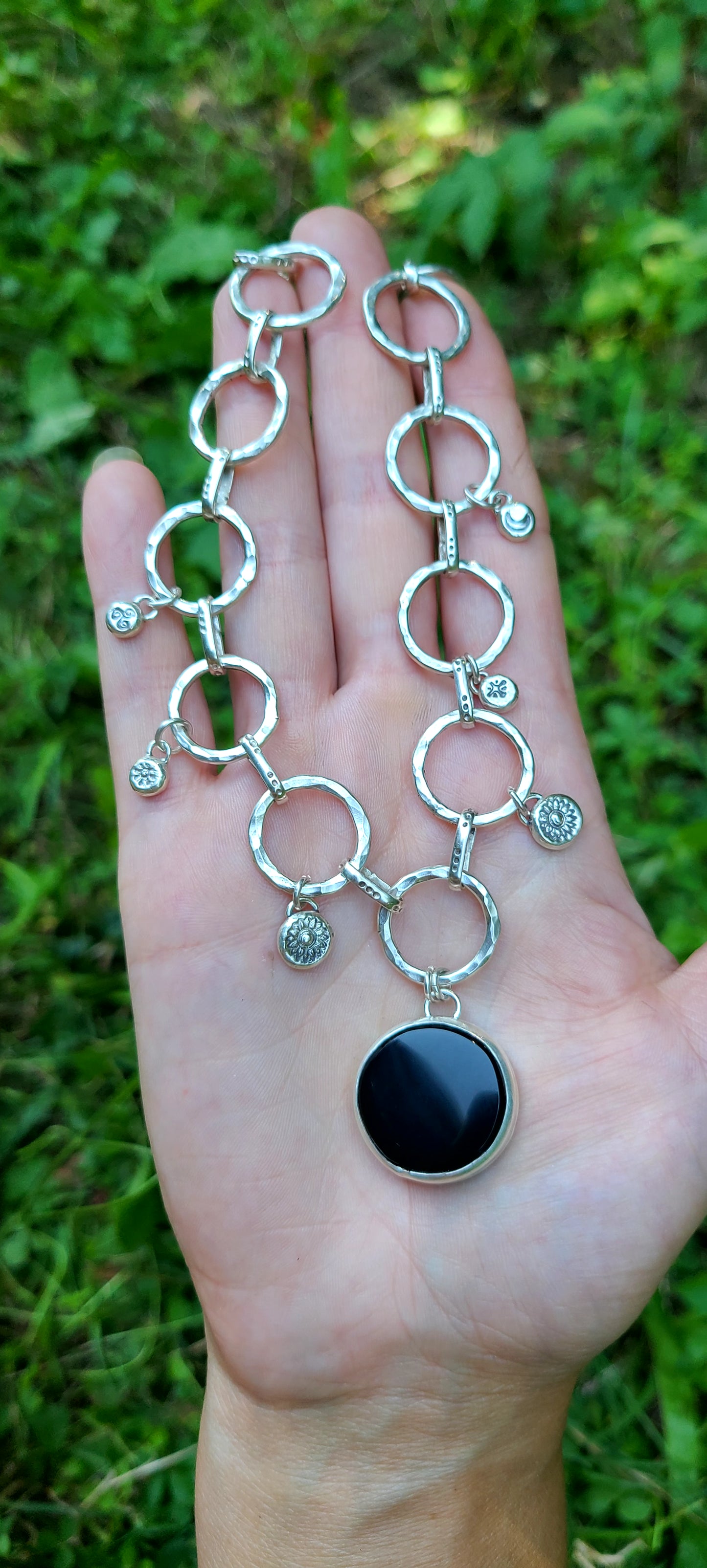 Collier Cyclique Obsidienne