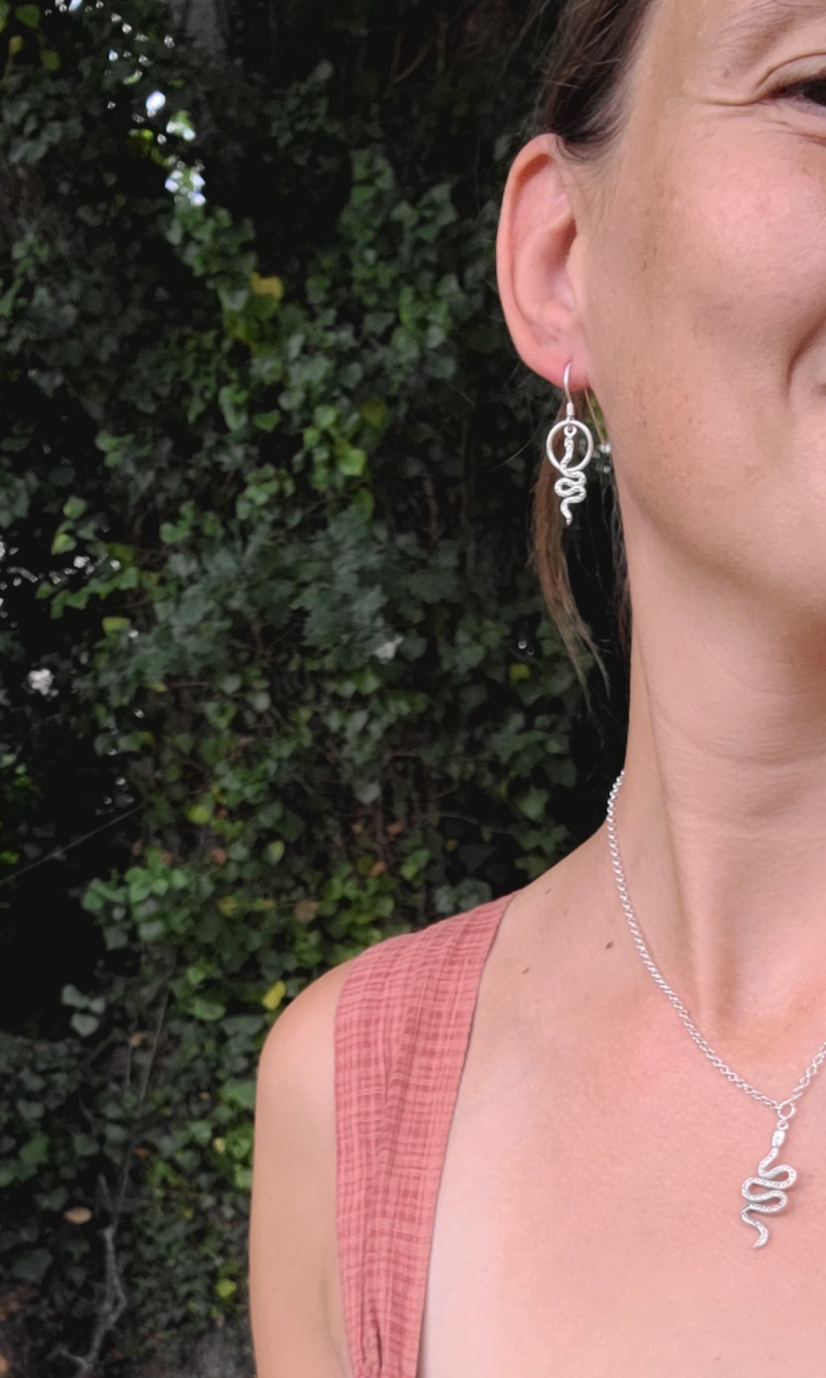 Boucles d'oreilles Asymétriques Serpent