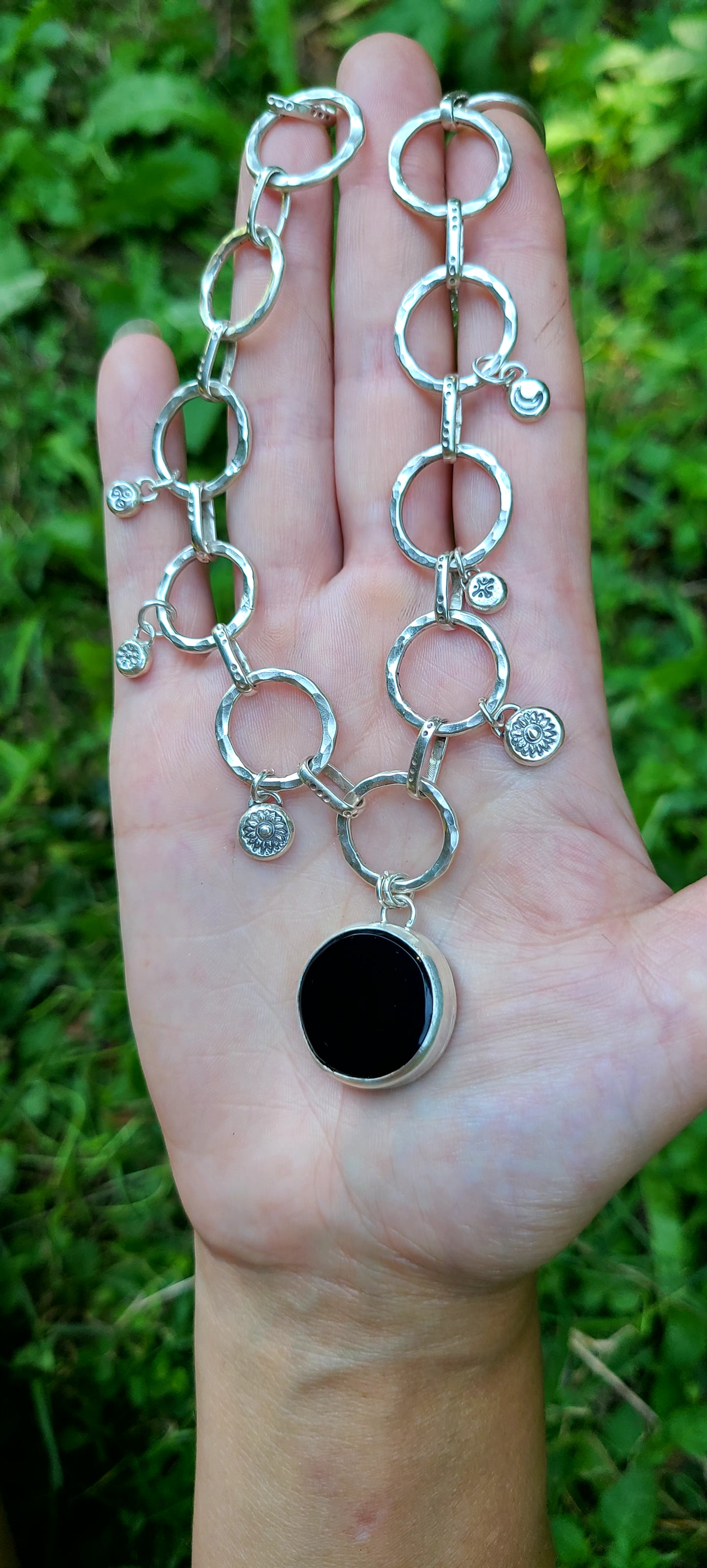 Collier Cyclique Obsidienne