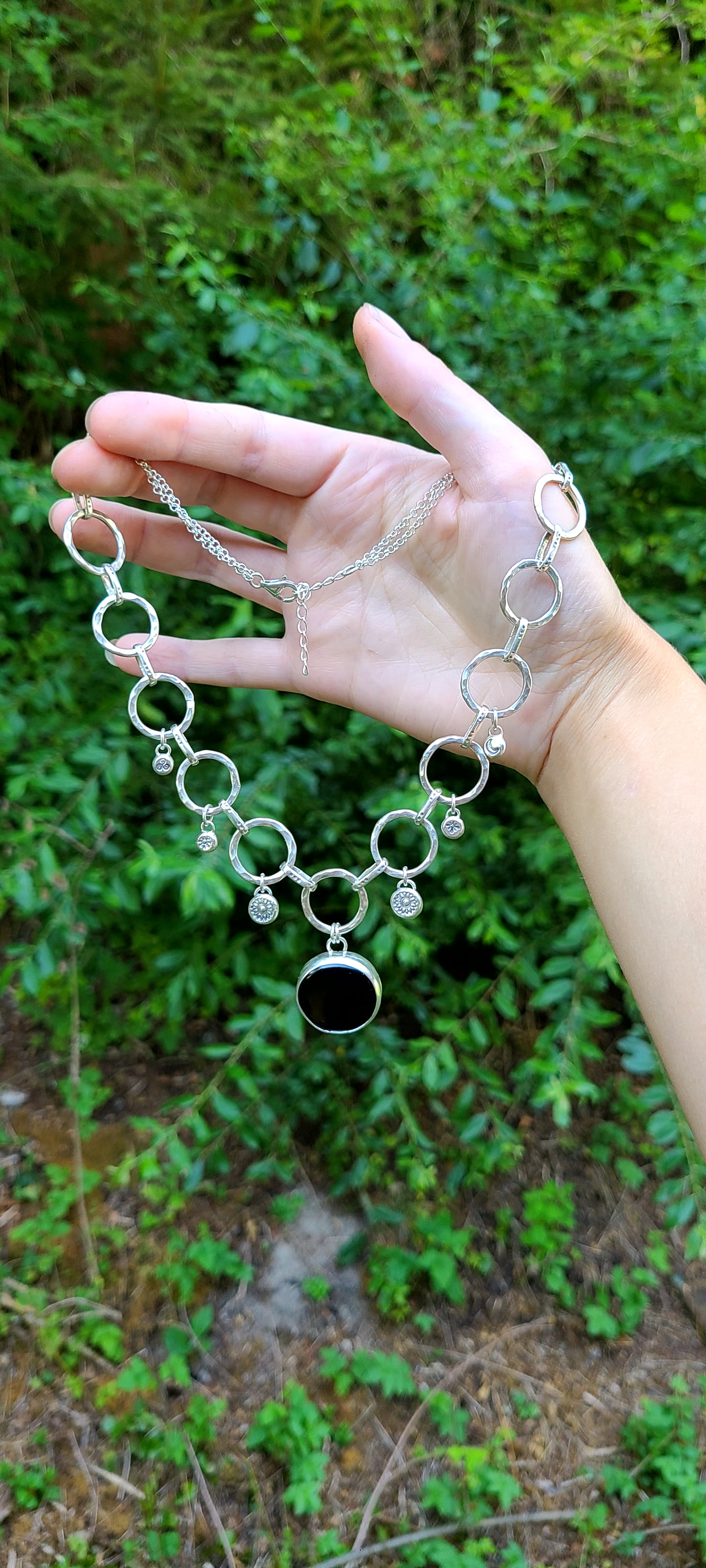 Collier Cyclique Obsidienne