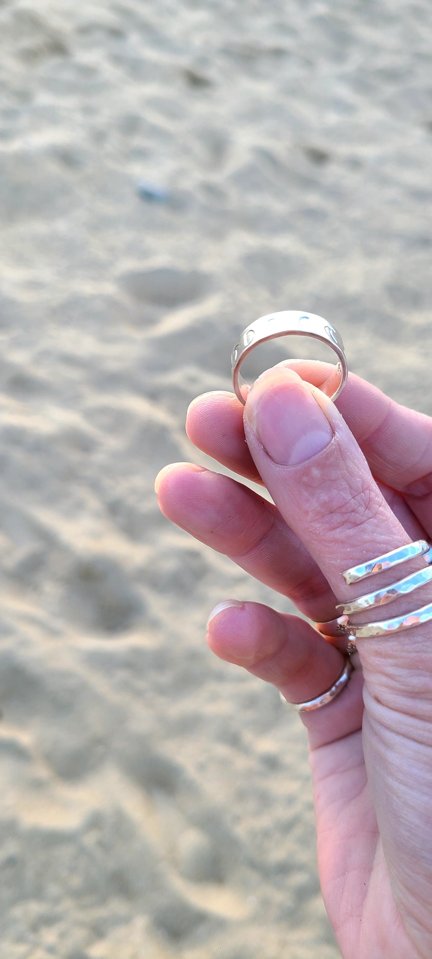 Bague Phases de lune (Plate)