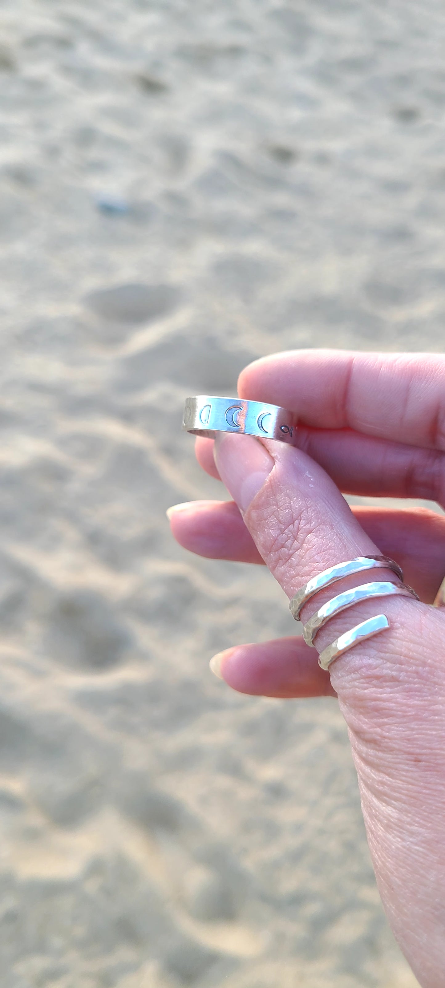 Bague Phases de lune (Plate)