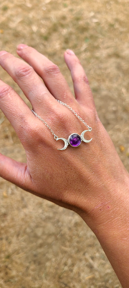 Collier Violette et son Améthyste