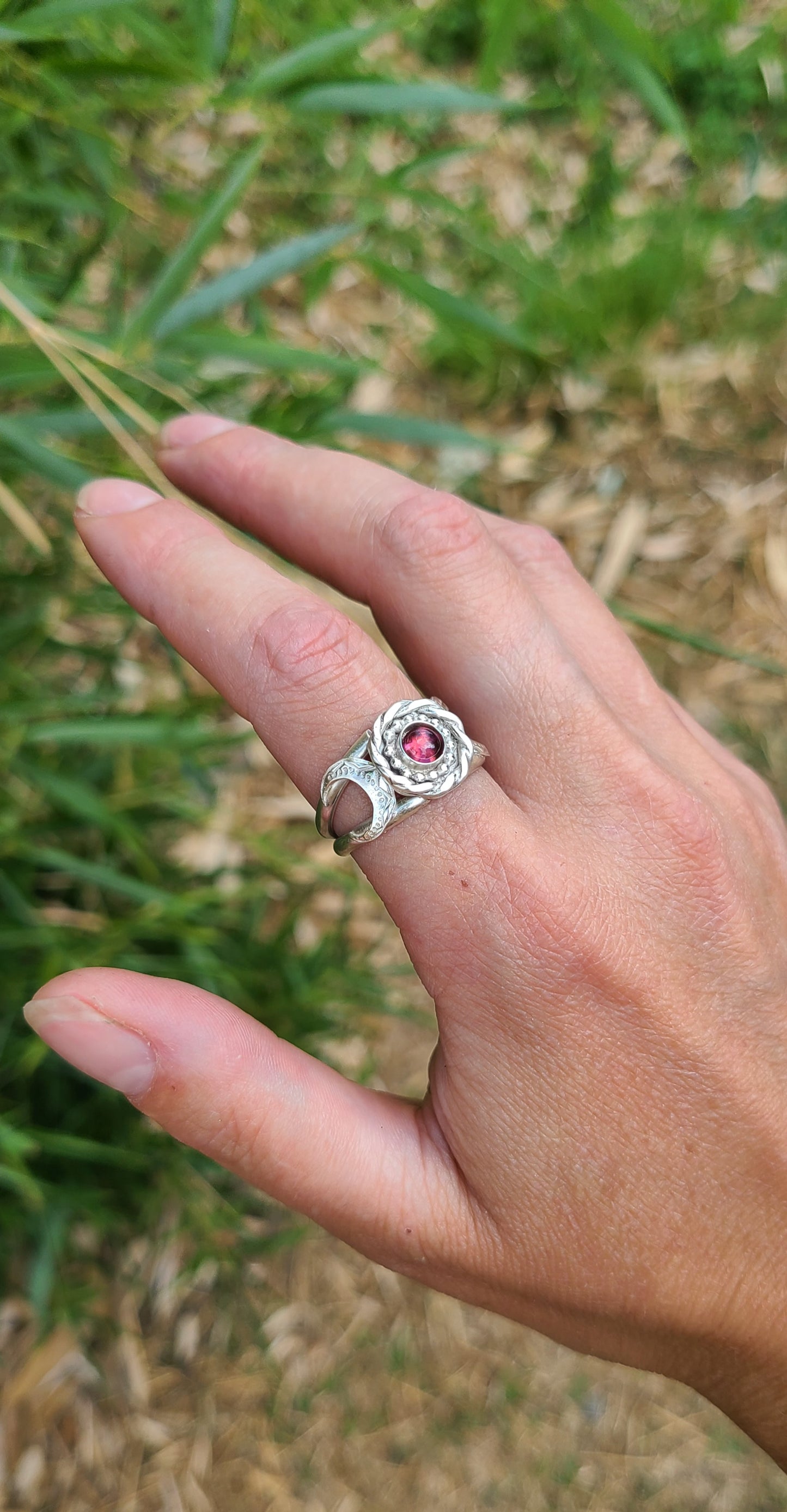 Bague Fuchsia et sa Tourmaline