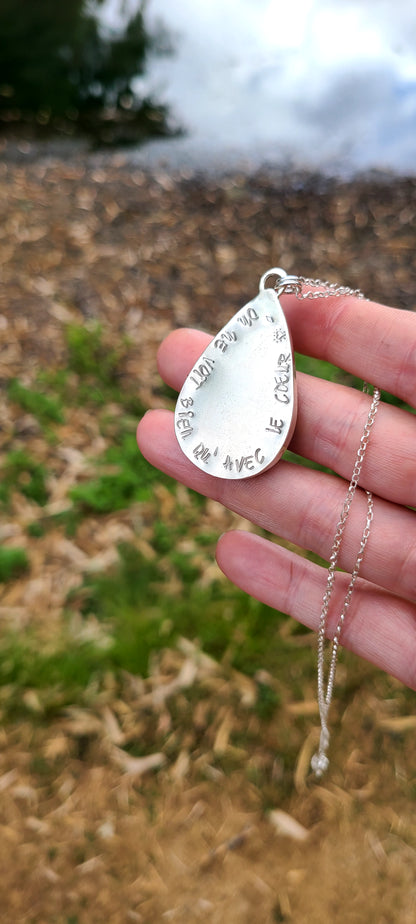 Collier belle de nuit et son Agate