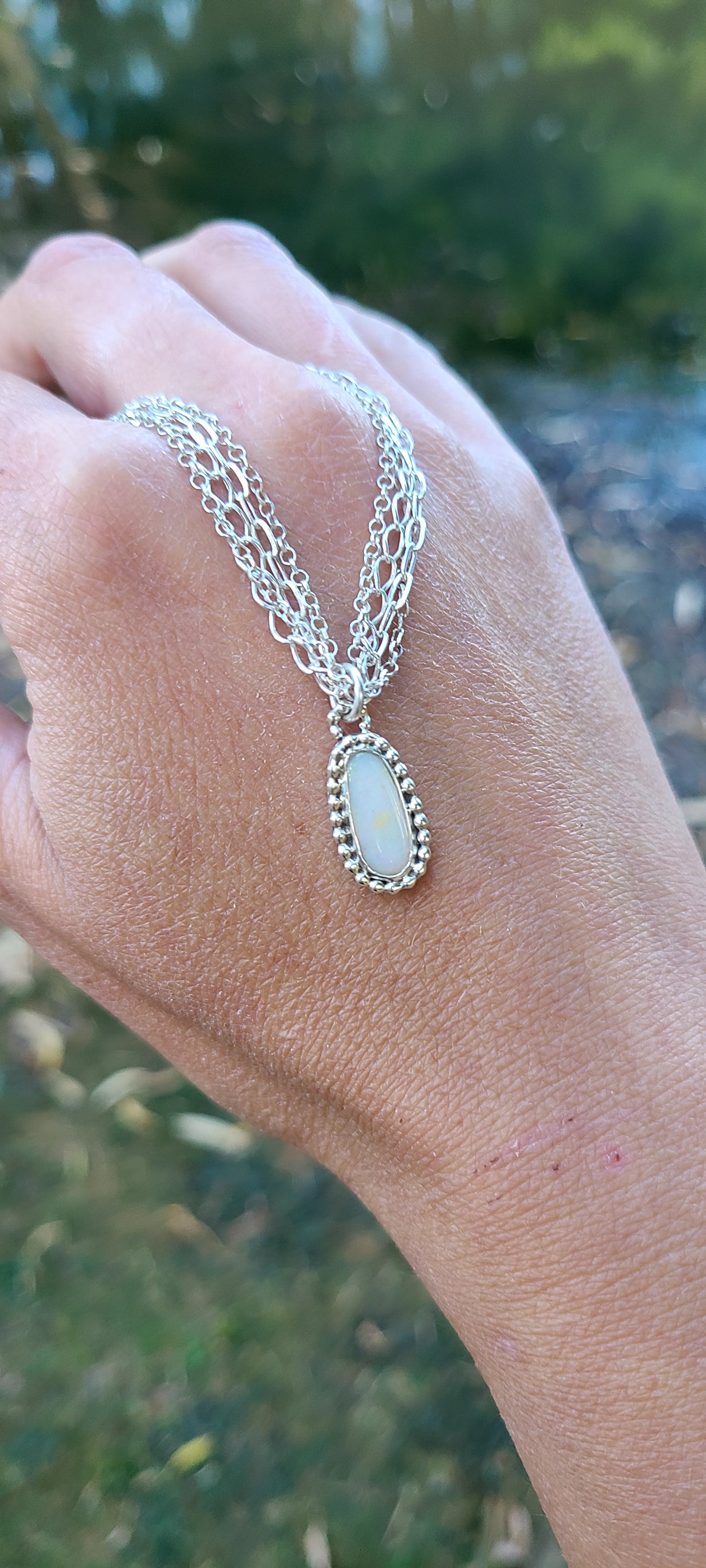 Collier Orchis et son Opale