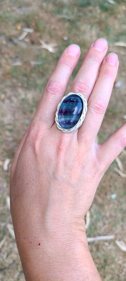 Bague Lilas et sa Fluorine