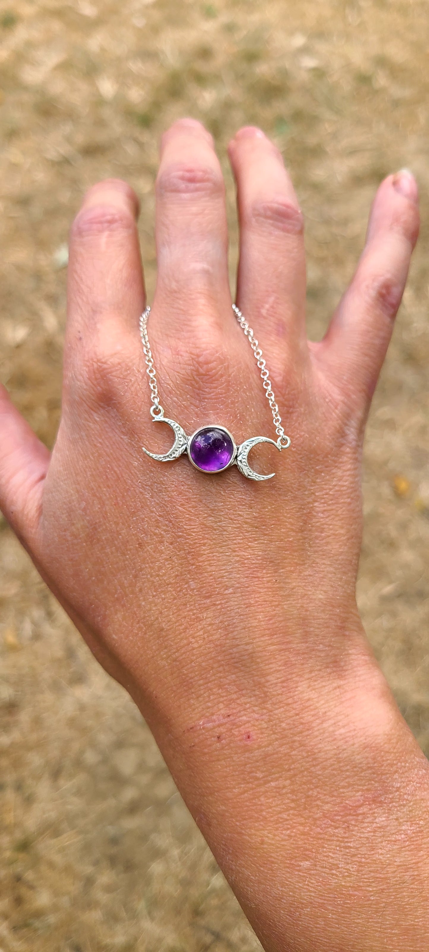 Collier Violette et son Améthyste