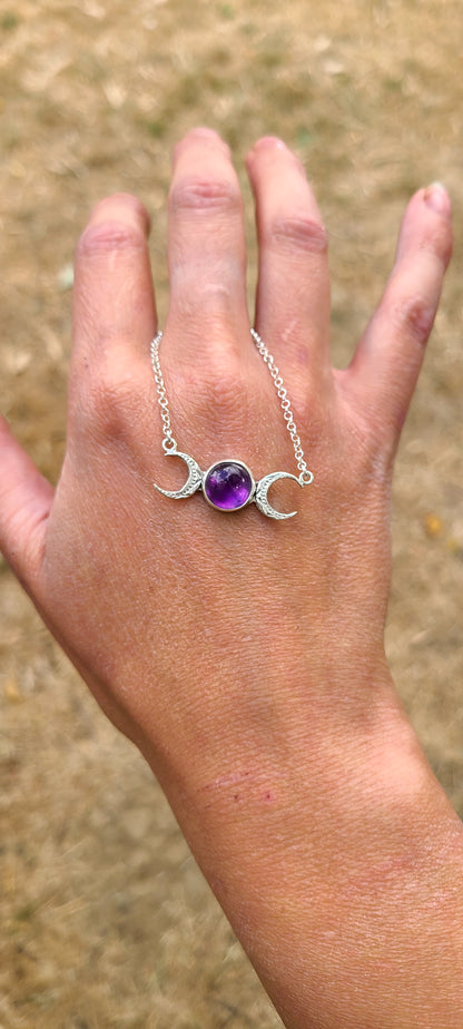 Collier Violette et son Améthyste