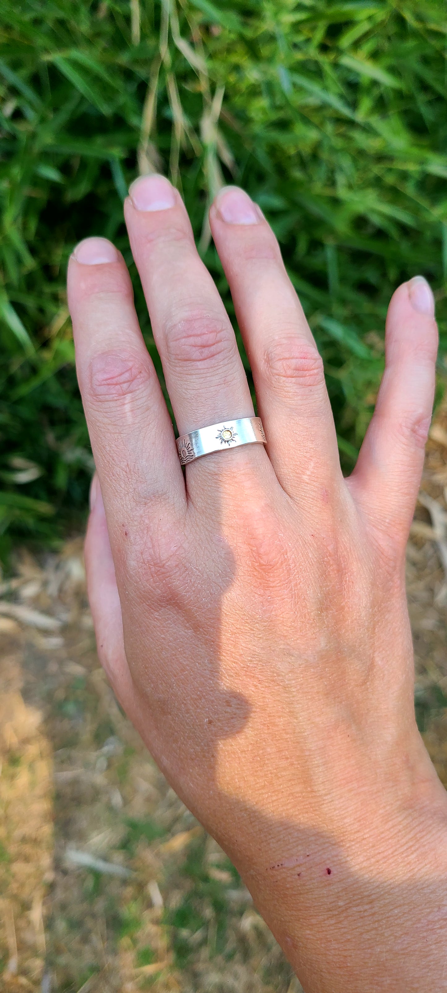 Bague Tournesol et sa Citrine