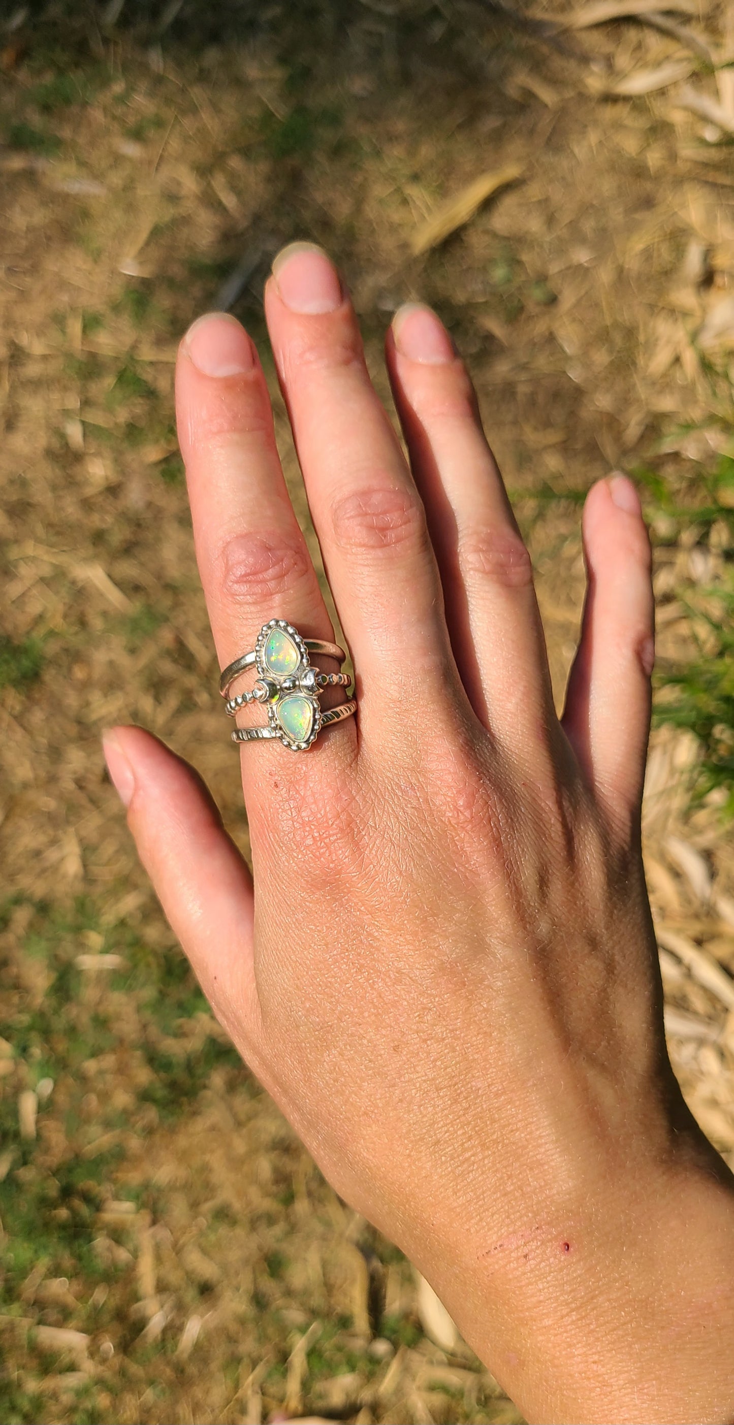 Bague Hosta Et ses Opales