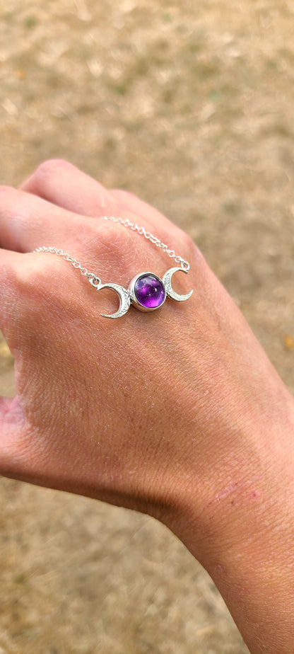 Collier Violette et son Améthyste