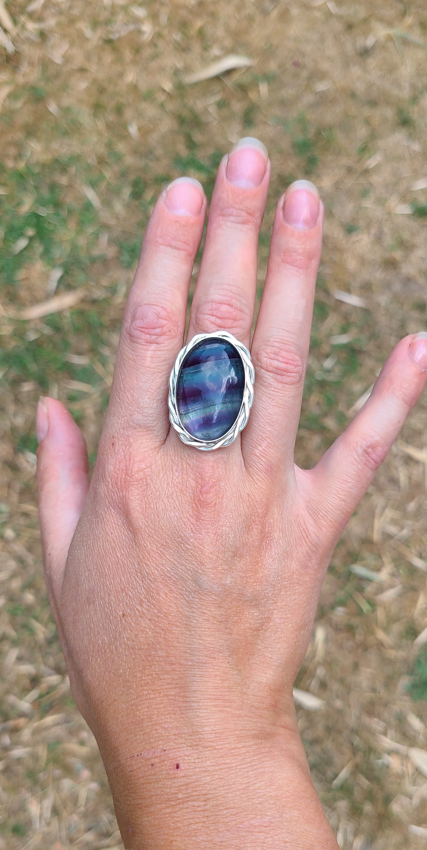 Bague Lilas et sa Fluorine
