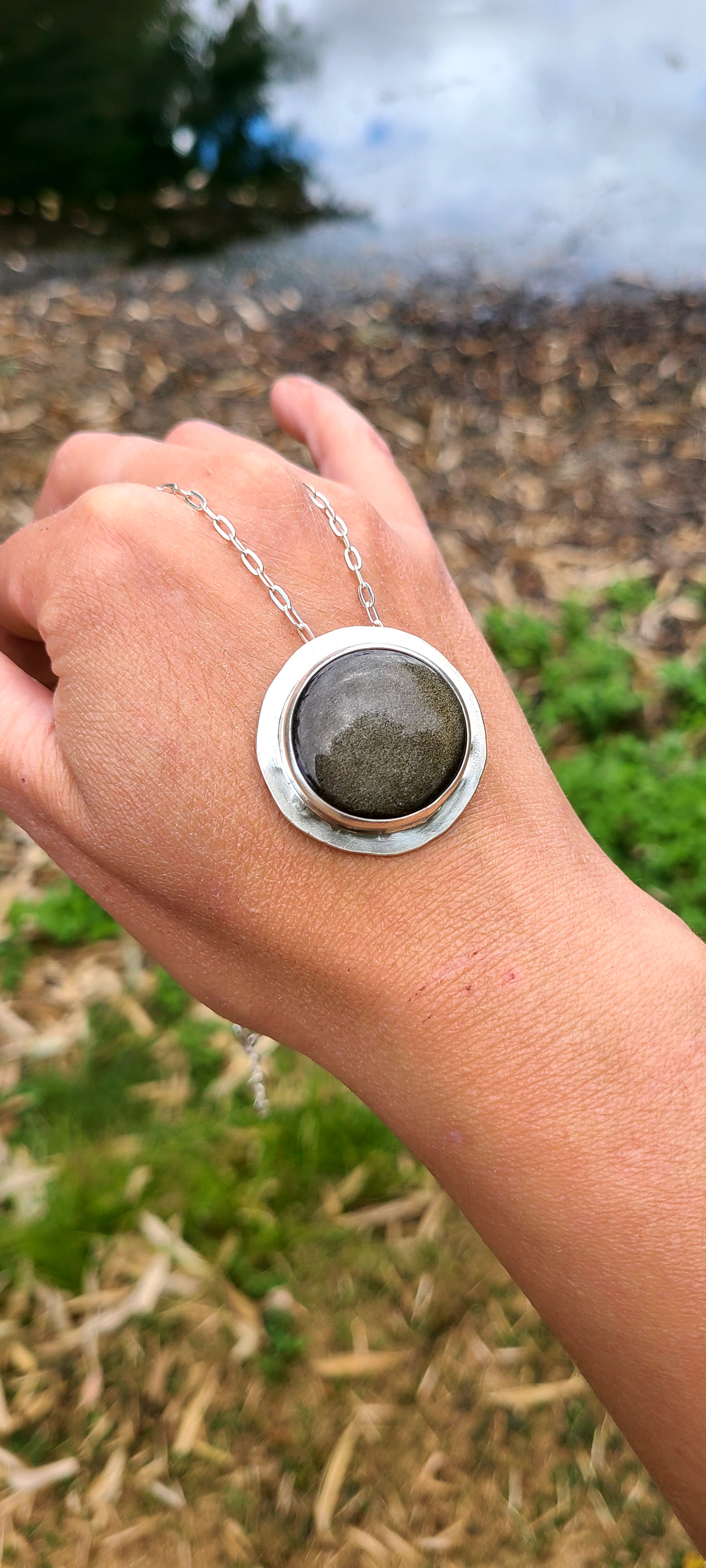 Collier Aurea et son Obsidienne