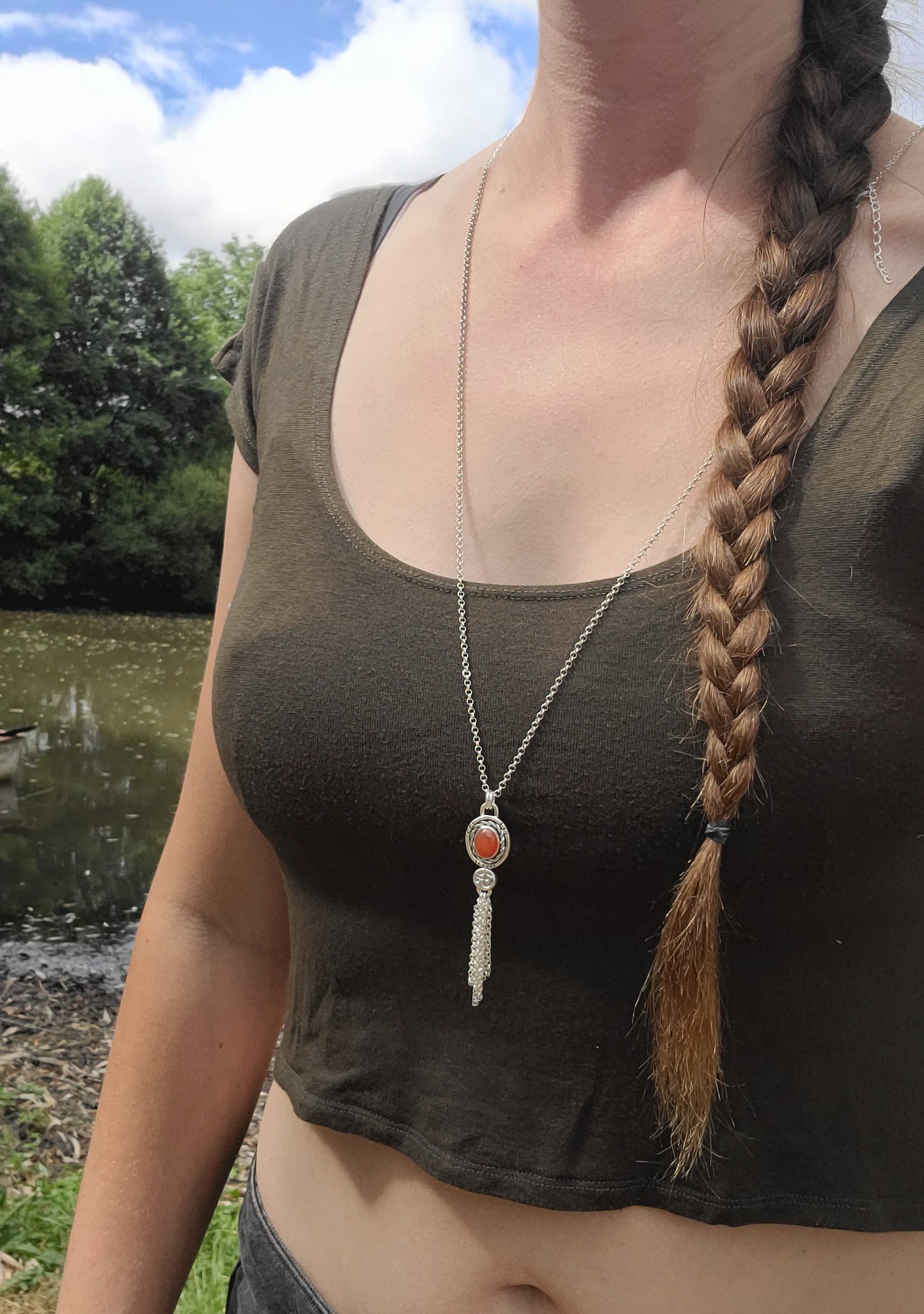 Collier Ohm et sa Cornaline