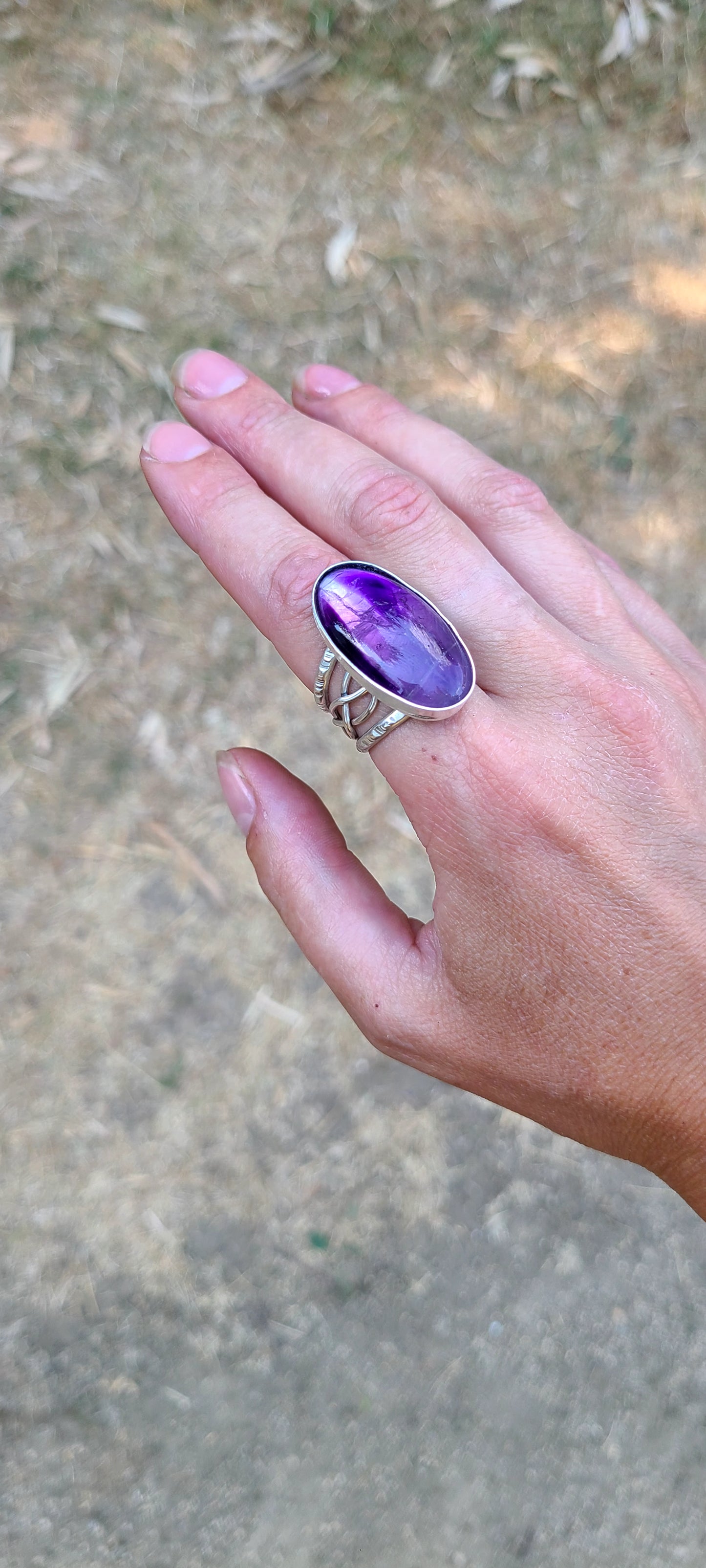 Bague Hebe et son Améthyste
