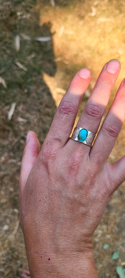 Bague Lobelia et sa Turquoise