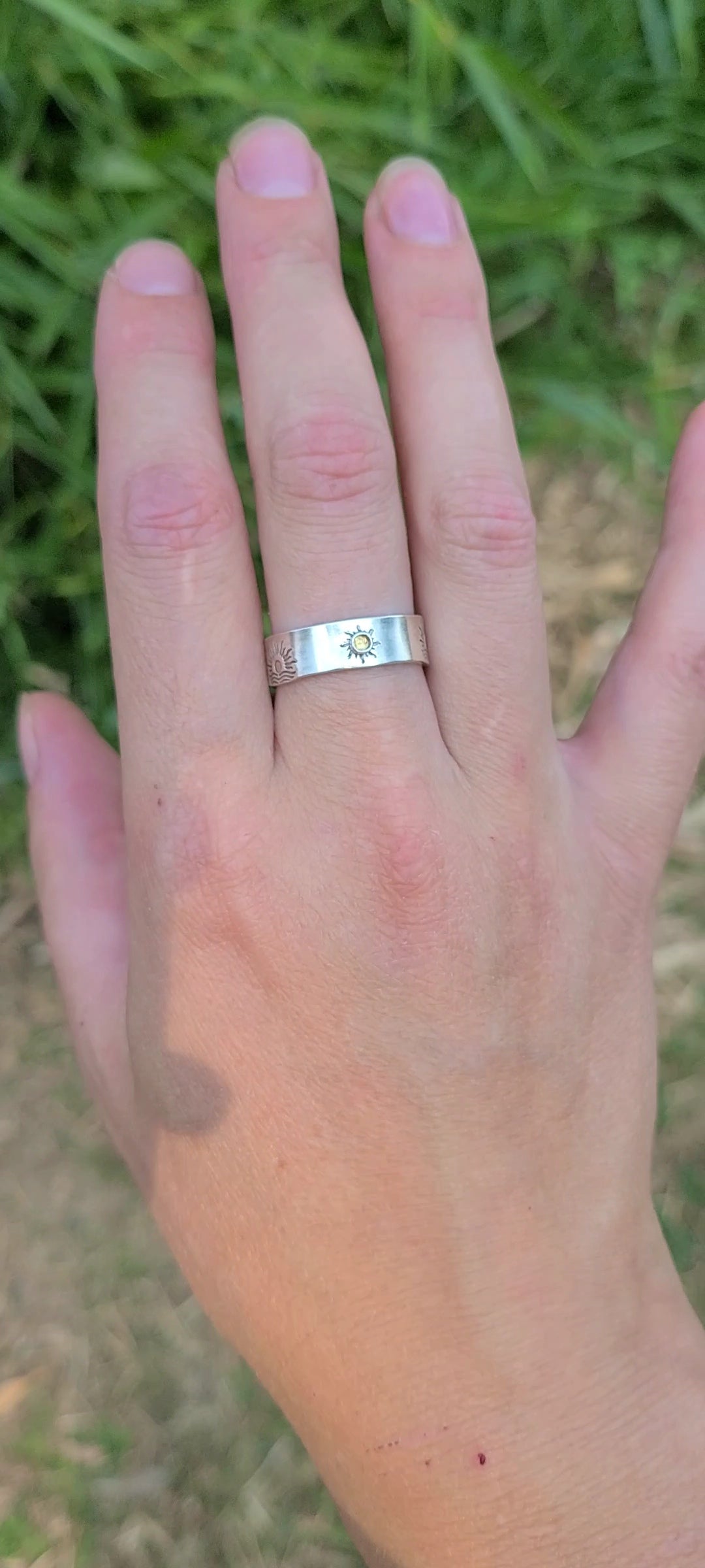 Bague Tournesol et sa Citrine