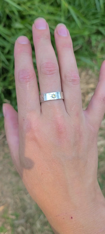 Bague Tournesol et sa Citrine