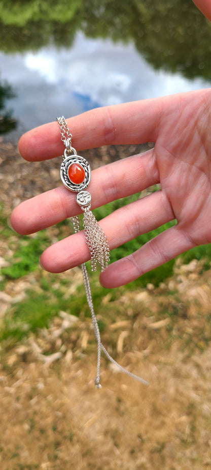 Collier Ohm et sa Cornaline
