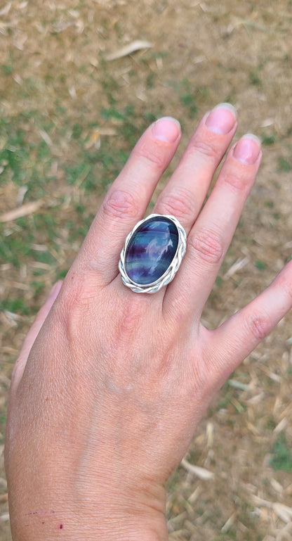 Bague Lilas et sa Fluorine