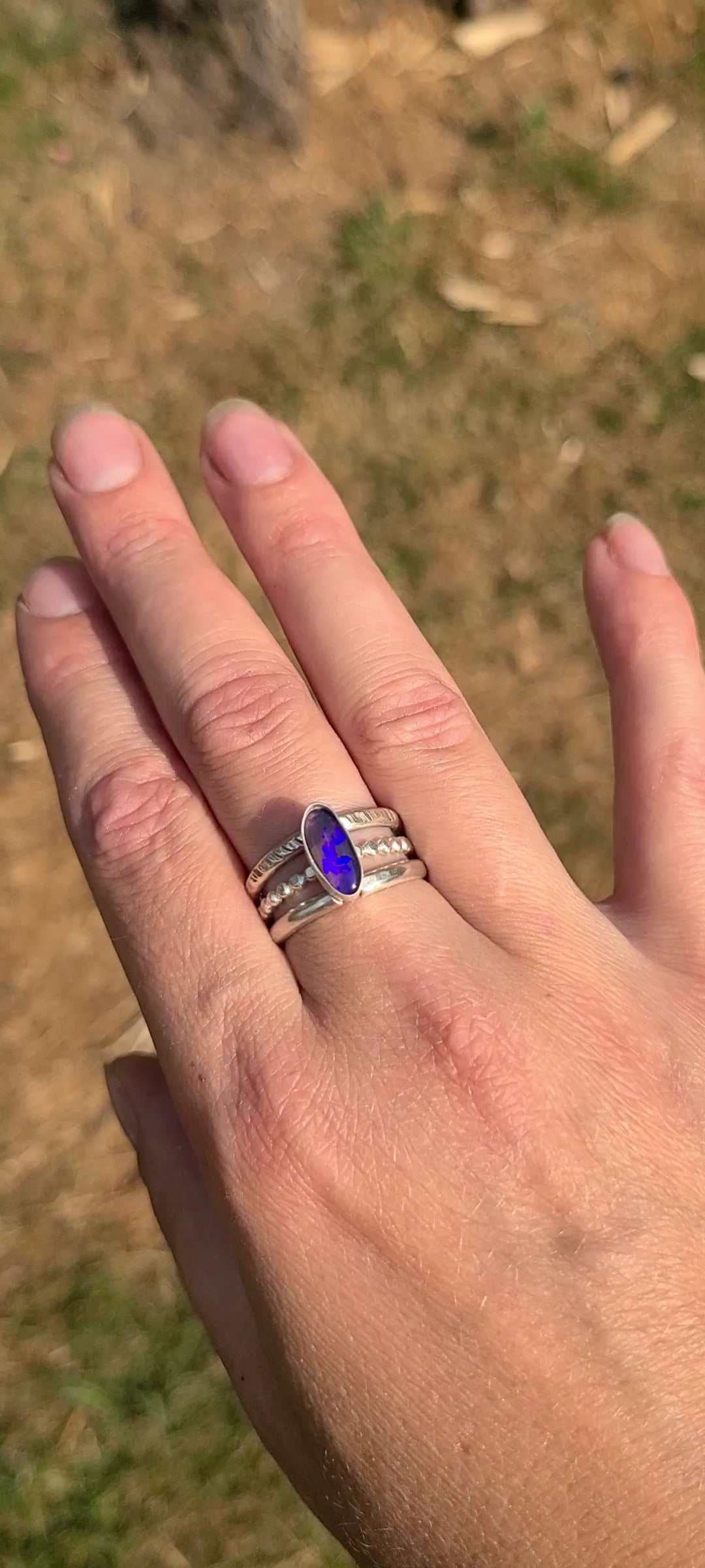 Bague Freesia et son Opale
