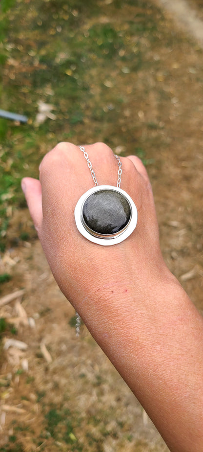 Collier Aurea et son Obsidienne