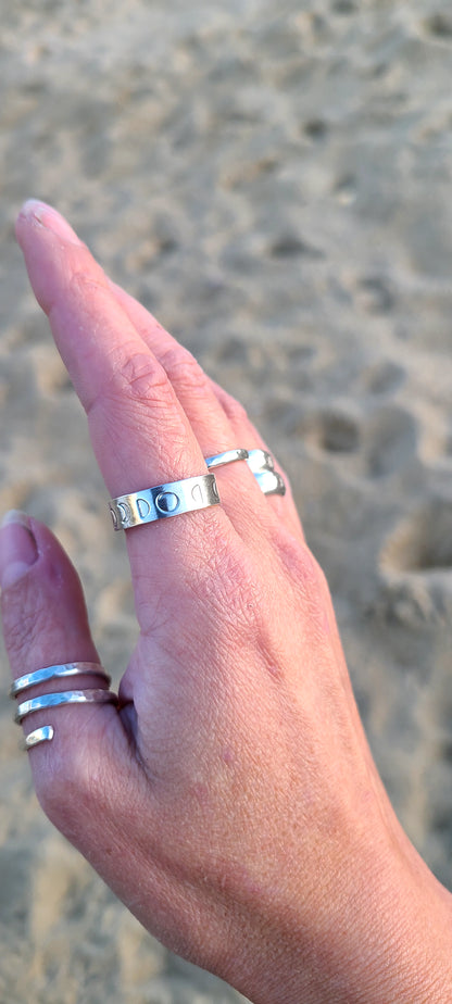 Bague Phases de lune (Plate)