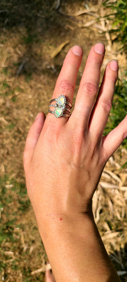 Bague Hosta Et ses Opales